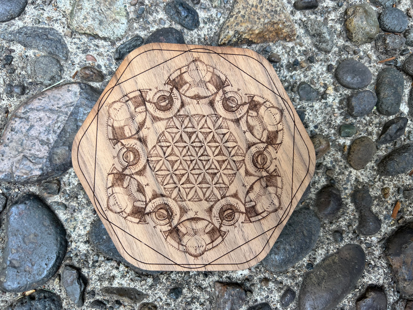 Wood Sticker - Cosmic Vibration