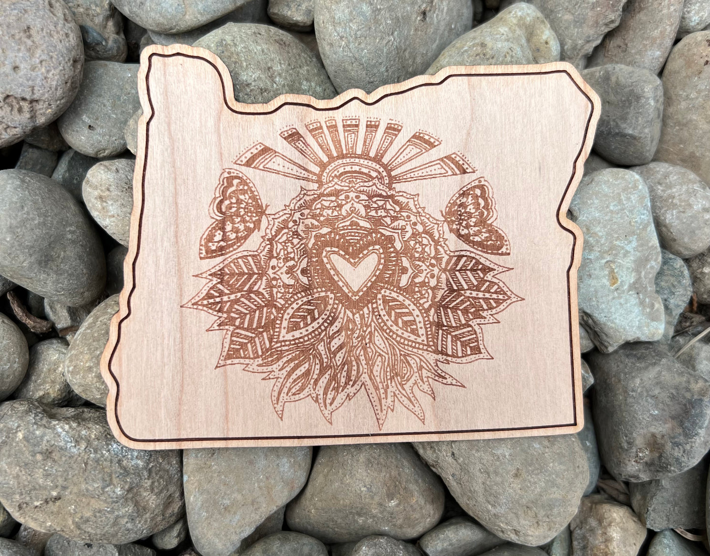 Wood Sticker - Oregon Love
